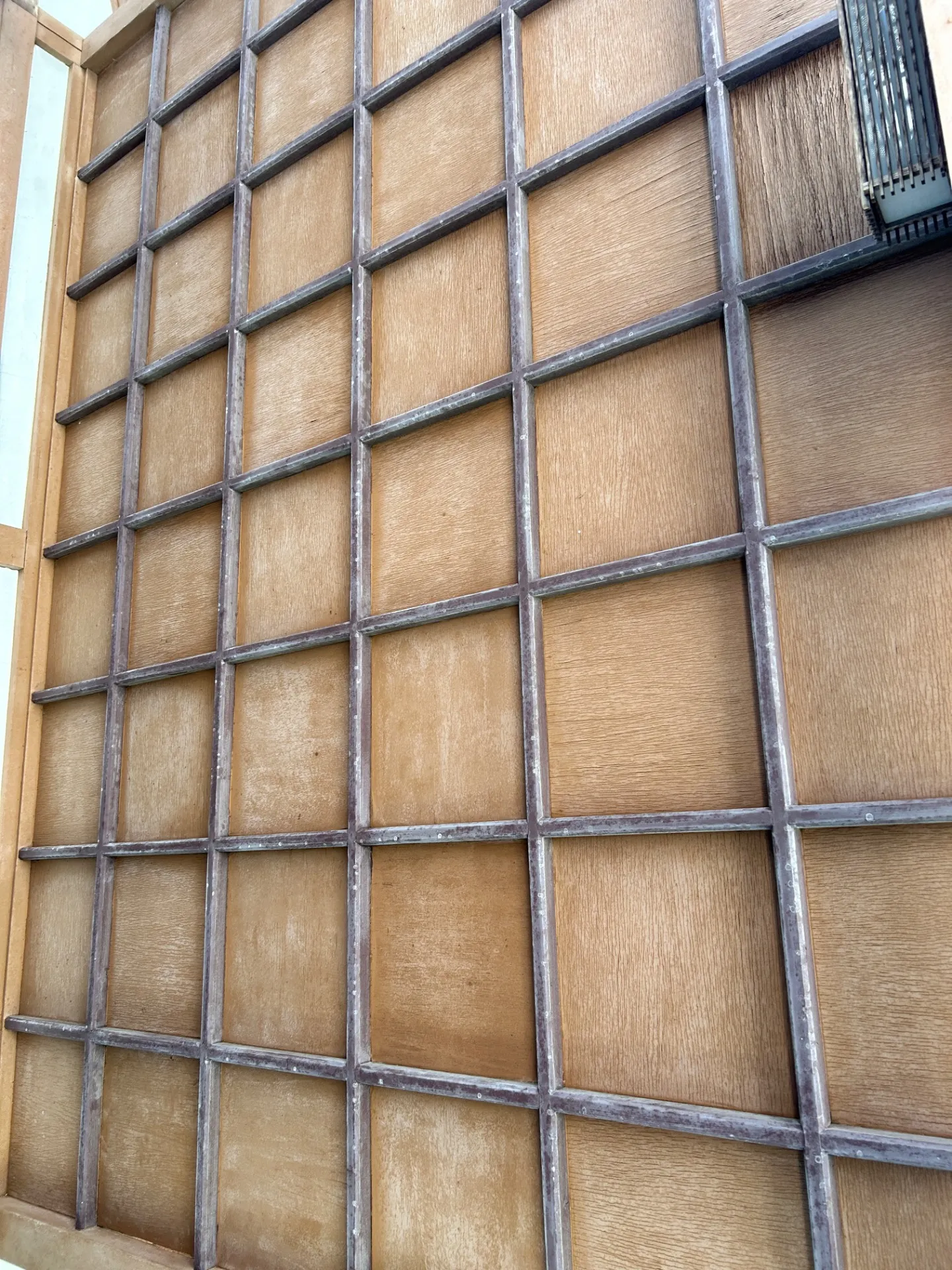 【大和町K様お寺本堂「木部工事」②】玄関の天井「ファインウレタンU100」